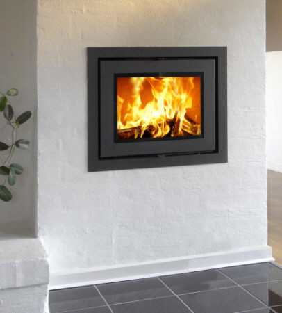 Heta Classic Insert wood burning stove click to see it burning
